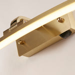 Searchlight Electric Santorini Picture Light - Satin Brass & Polished Metal 79822-50SB