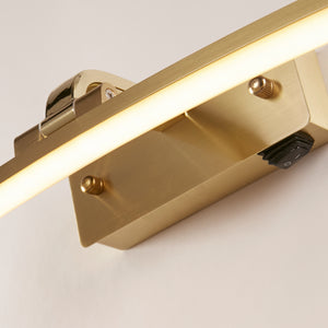 Searchlight Electric Santorini Picture Light - Satin Brass & Polished Metal 79822-50SB