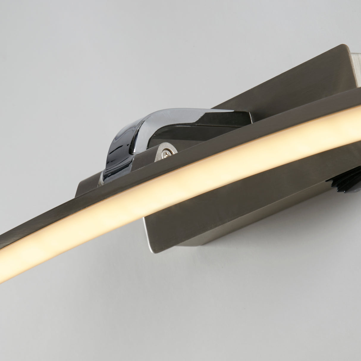 Searchlight Electric Santorini Picture Light - Satin Silver & Polished Chrome 79822-50SS