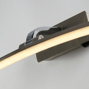 Searchlight Electric Santorini Picture Light - Satin Silver & Polished Chrome 79822-50SS