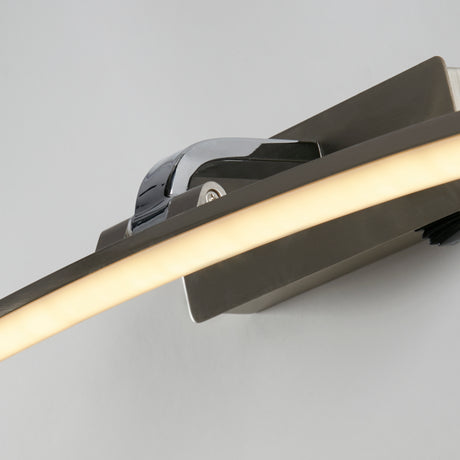 Searchlight Electric Santorini Picture Light - Satin Silver & Polished Chrome 79822-50SS