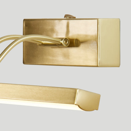 Searchlight Electric Rhodes Picture Light - Satin Brass Metal 79825-40SB