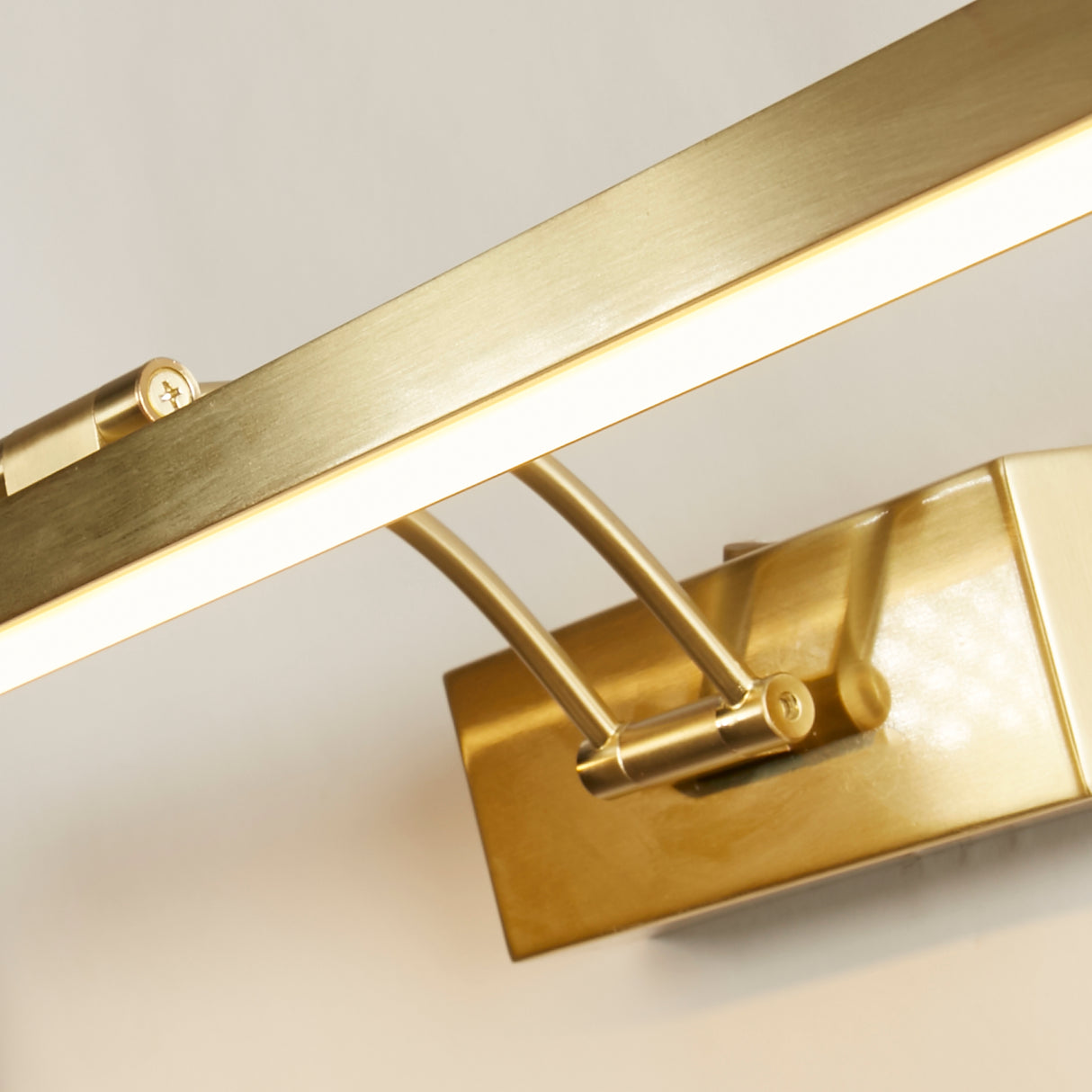 Searchlight Electric Rhodes Picture Light - Satin Brass Metal 79825-60SB