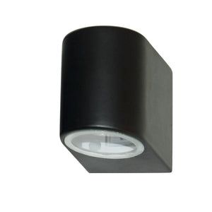 Eiffel Outdoor Wall Light-Black Metal, Clear & Frosted Glass