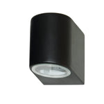 Searchlight Electric Eiffel Outdoor Wall Light-Black Metal, Clear & Frosted Glass 8008-1BK-LED