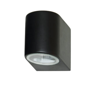 Searchlight Electric Eiffel Outdoor Wall Light-Black Metal, Clear & Frosted Glass 8008-1BK-LED