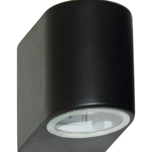 Searchlight Electric Eiffel Outdoor Wall Light-Black Metal, Clear & Frosted Glass 8008-1BK-LED