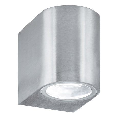 Eiffel Outdoor Wall Light - Satin Silver, Clear & Frosted