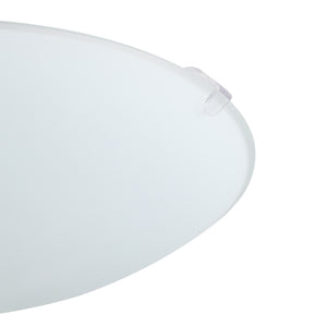 Eglo EU Mars White Steel & Satin Glass Ceiling Light