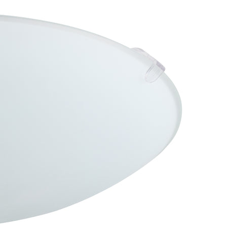 Eglo EU Mars White Steel & Satin Glass Ceiling Light