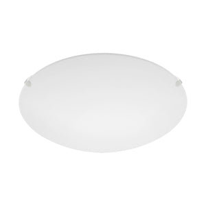 Eglo EU Mars White Steel & Satin Glass Ceiling Light