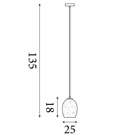 Searchlight Electric Crackle Pendant  - Satin Silver & Crackled White Glass 8069WH