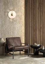 Searchlight Electric Confetti LED Wall Light, Gold Metal and Confetti Glass 80821-1GO