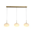 Confetti LED Bar Pendant - Gold Metal & Confetti Glass