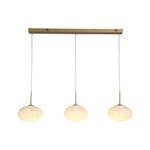 Confetti LED Bar Pendant - Gold Metal & Confetti Glass