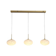 Confetti LED Bar Pendant - Gold Metal & Confetti Glass