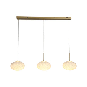 Confetti LED Bar Pendant - Gold Metal & Confetti Glass