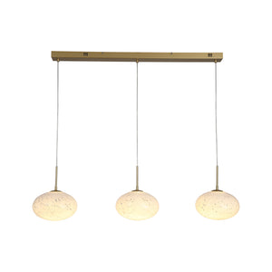 Confetti LED Bar Pendant - Gold Metal & Confetti Glass