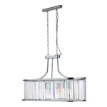 Searchlight Electric Victoria  5Lt Pendant - Chrome Metal & Clear Crystal 8095-5CC