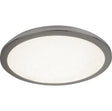 Scilly LED Flush - Chrome Metal & Crystal Sand