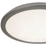 Searchlight Electric Scilly LED Flush - Chrome Metal & Crystal Sand 8100-30CC