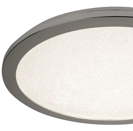 Searchlight Electric Scilly LED Flush - Chrome Metal & Crystal Sand 8100-30CC