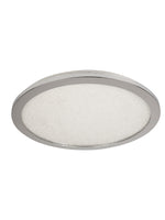 Searchlight Electric Scilly LED Flush  -  Chrome & Crystal Sand, IP44 8100-40CC