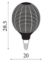 Searchlight Electric Magician Decorative Filament Lamp - Black Pine Branch 81200BK