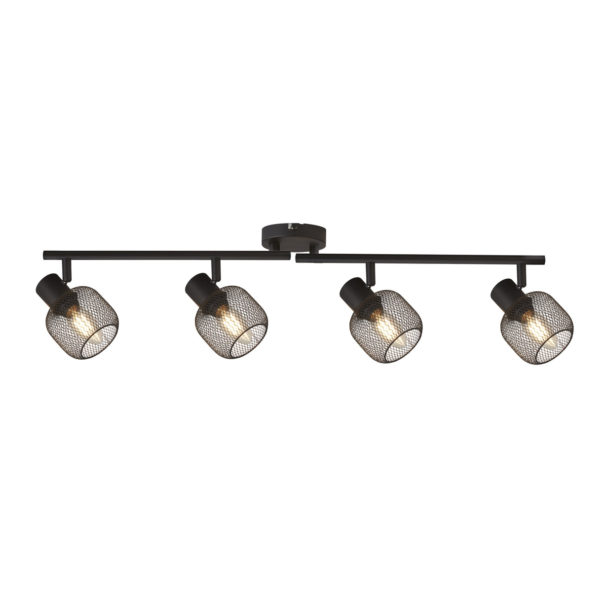 Meshy 4Lt Cage Bar Spotlight - Black Metal
