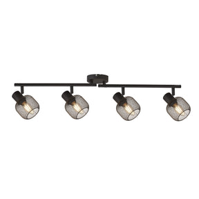 Meshy 4Lt Cage Bar Spotlight - Black Metal