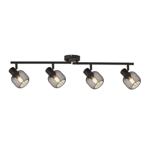 Meshy 4Lt Cage Bar Spotlight - Black Metal
