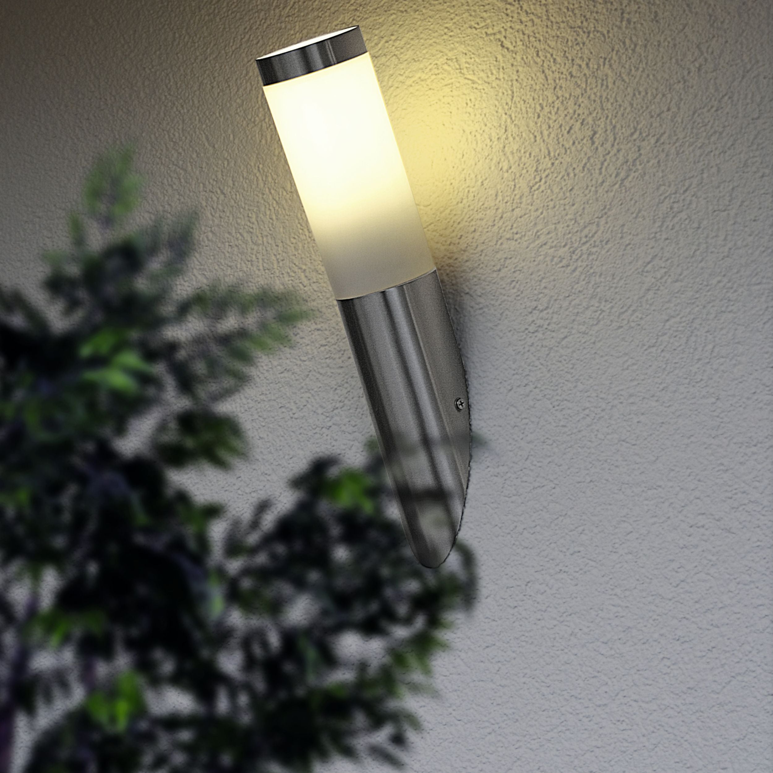 Eglo EU Helsinki Outdoor Wall Light with Motion Sensor, Stainless Steel product image - Endon Lighting from First Light Direct with great prices and fast UK delivery