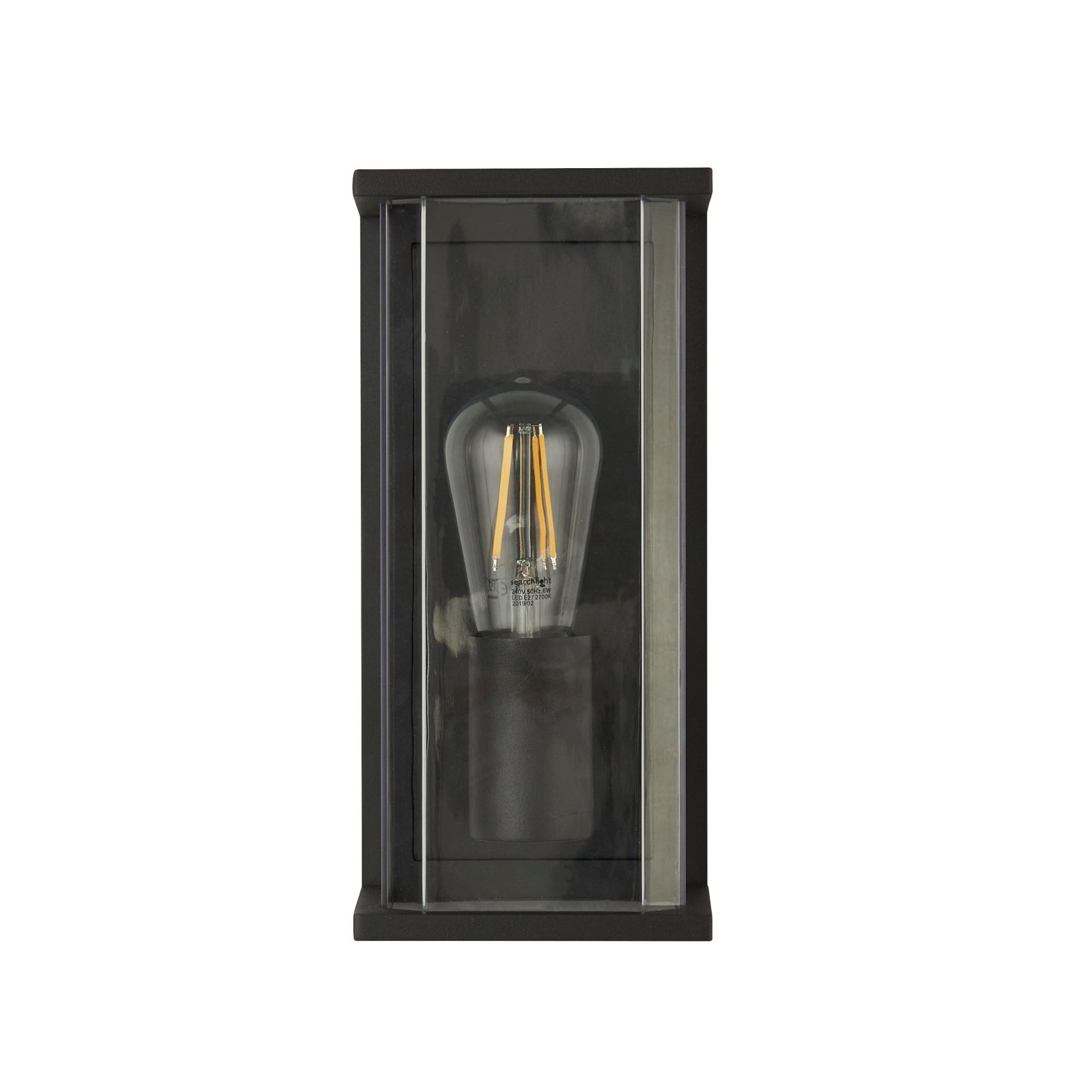 Searchlight Electric Picadilly Outdoor Wall Light - Grey Metal & Polycarbonate 8208GY