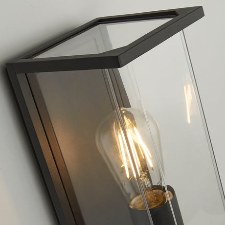 Searchlight Electric Picadilly Outdoor Wall Light - Grey Metal & Polycarbonate 8208GY