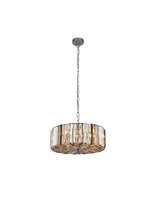 Chapeau 4Lt Pendant/Semi-Flush -  Amber, Smoke & Crystal
