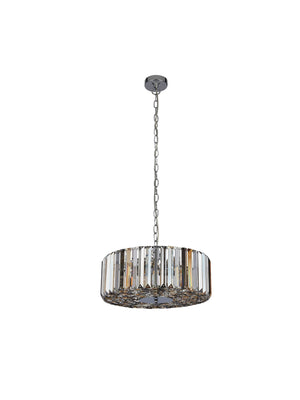 Searchlight Electric Chapeau 5Lt Pendant/Semi-Flush - Chrome & Mixed Glass 82101-5CC