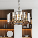 Searchlight Electric Chapeau 5Lt Pendant/Semi-Flush - Chrome & Mixed Glass 82101-5CC
