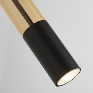 Searchlight Electric Merrygold Wall Light - Black Metal & Amber Acrylic 82122-1BK