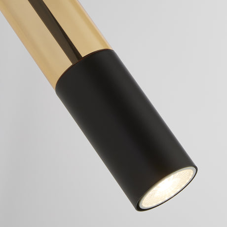 Searchlight Electric Merrygold Wall Light - Black Metal & Amber Acrylic 82122-1BK