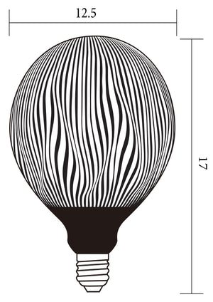 Searchlight Electric Decorative Lamp, Black, Dimmable 82200BK