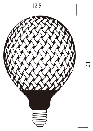Searchlight Electric G125 Magician black 6W 1800K LED filament 82240BK