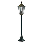 Searchlight Electric Alex  Outdoor Post - Black Metal & Glass 82504BK