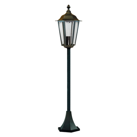 Searchlight Electric Alex  Outdoor Post - Black Metal & Glass 82504BK