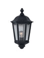 Alex  Outdoor Wall Light - Black Metal & Glass
