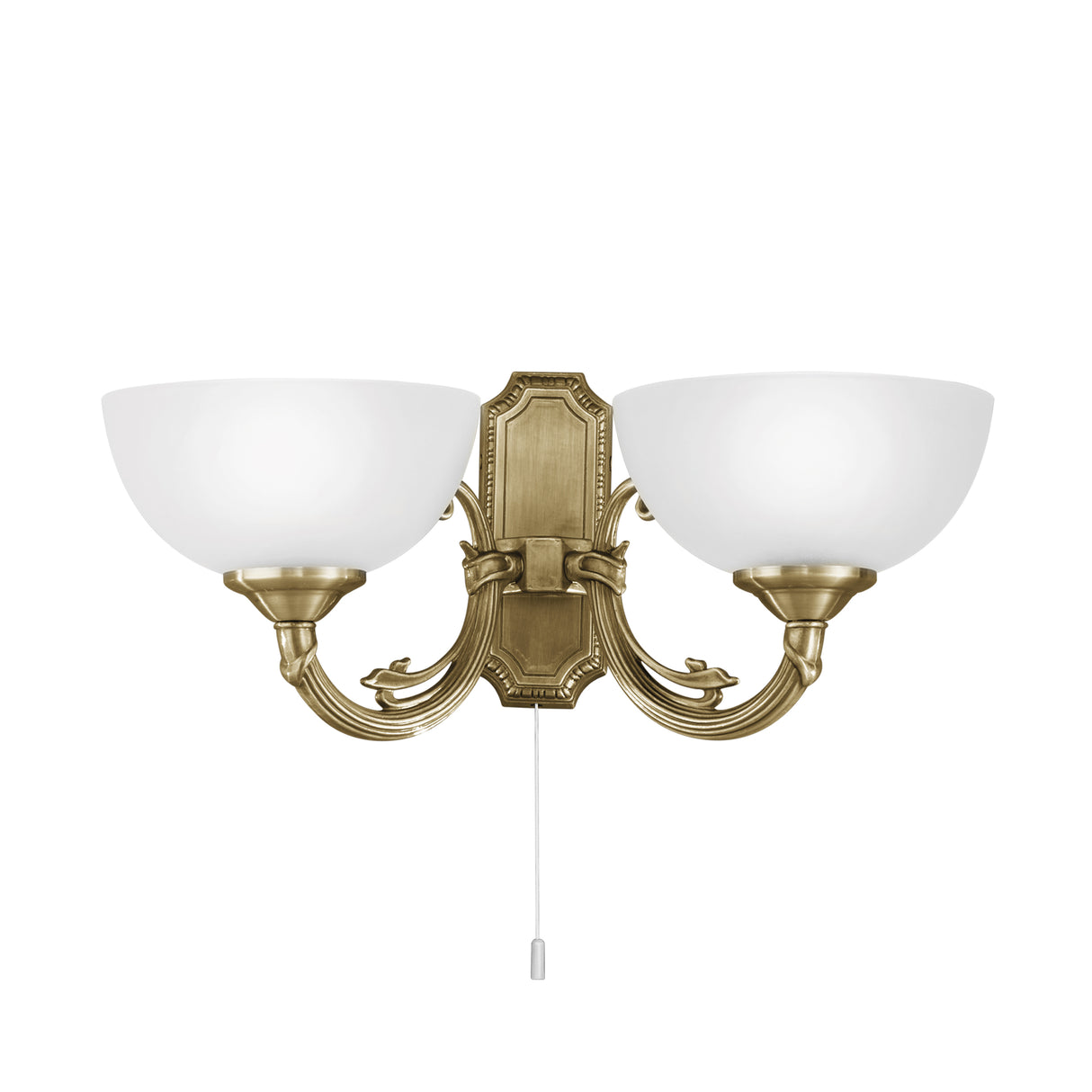 Eglo EU Savoy Cast Metal & Glass Bronzed 2-Light Wall Light