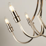 Searchlight Electric Lodge 8Lt Pendant - Satin Silver Metal 82918-8SS