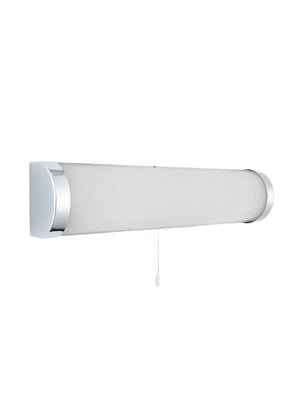 Searchlight Electric Poplar  2Lt Wall Light - Chrome Metal & Opal Glass 8293CC