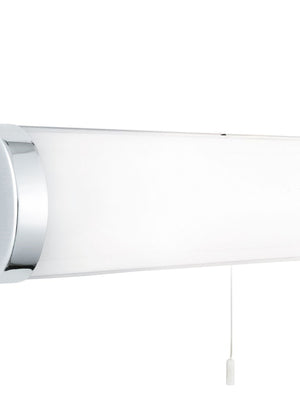 Searchlight Electric Poplar  2Lt Wall Light - Chrome Metal & Opal Glass 8293CC