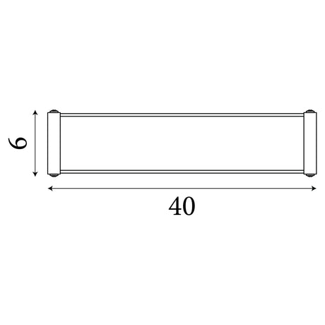 Searchlight Electric Poplar  2Lt Wall Light - Chrome Metal & Opal Glass 8293CC