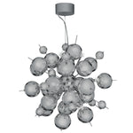 Searchlight Electric Molecule 12Lt Pendant  - Polished Chrome Metal & Glass 8312-12CC